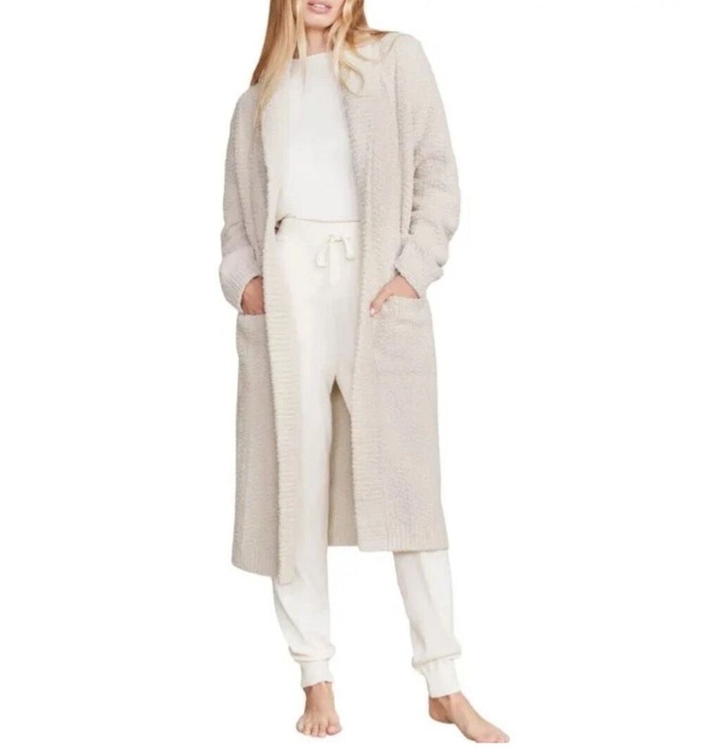 Barefoot Dreams $220 CozyChic Lite Chenile long Duster robe Sz large NEW